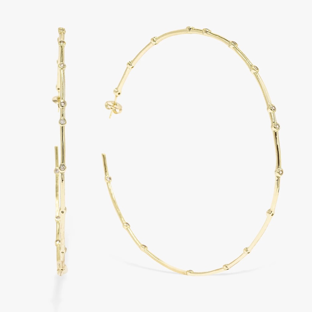 Melinda Maria 4” Big Ass gold Hoops